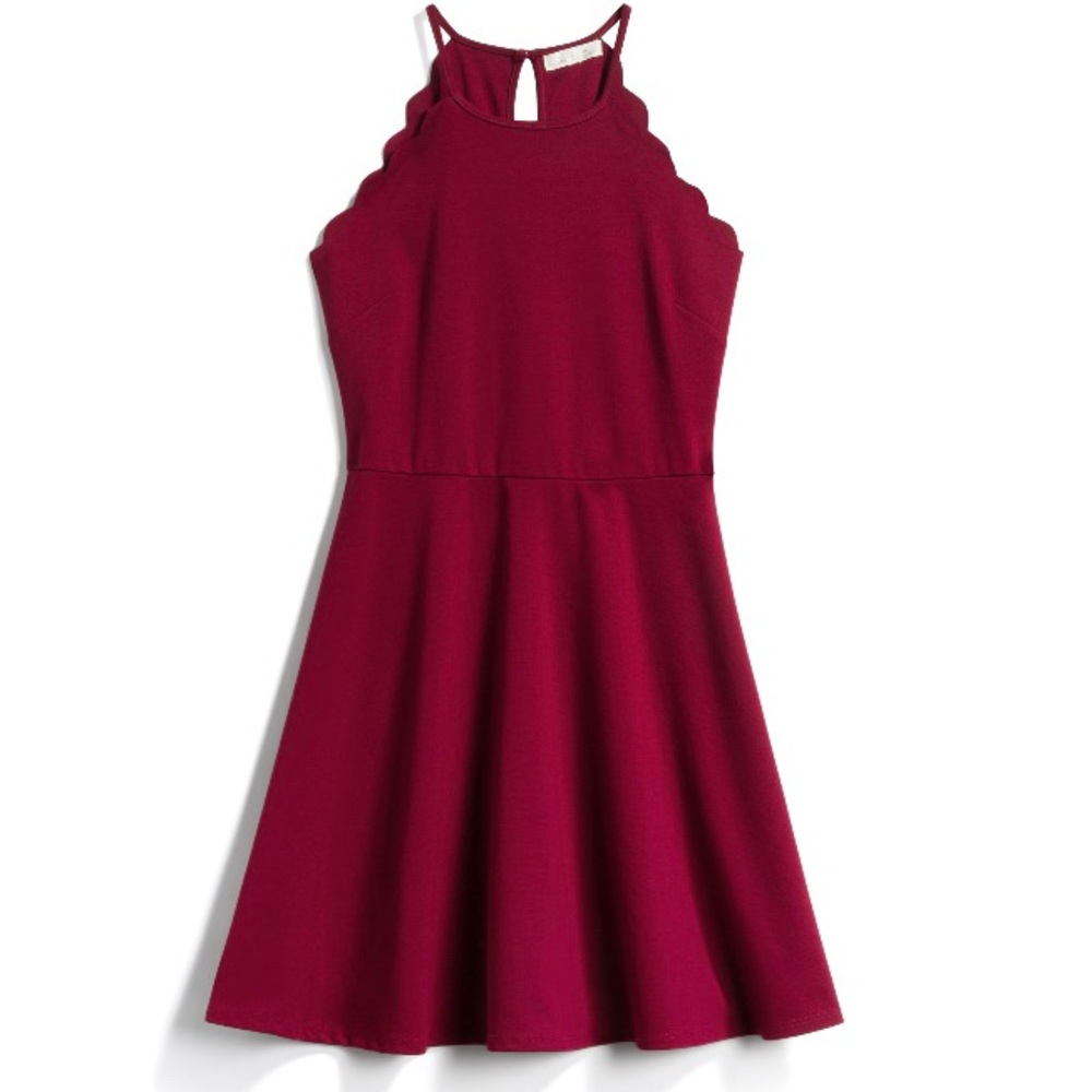 Niya Scallop Detail knit dress size M